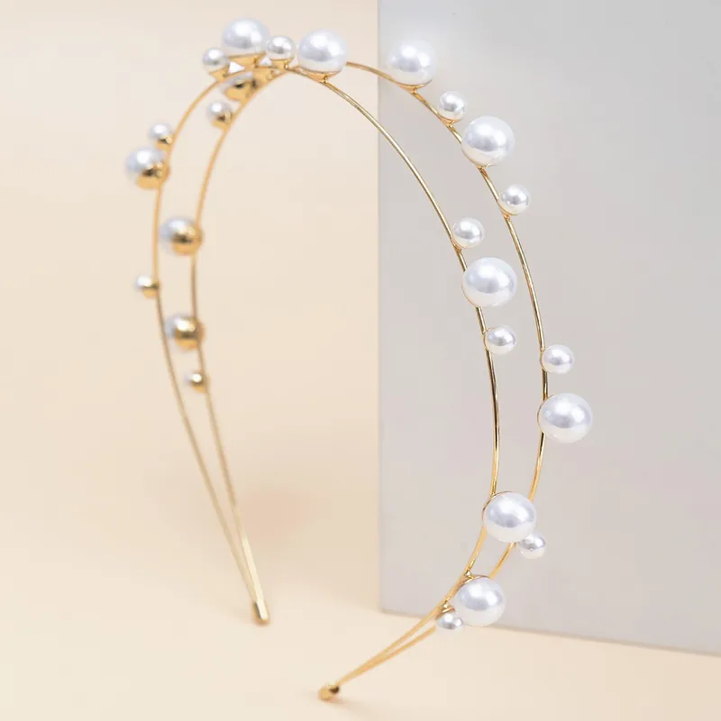 Diadema Doble Perlas
