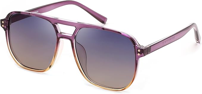 Lentes Aviador Lila Caramelo