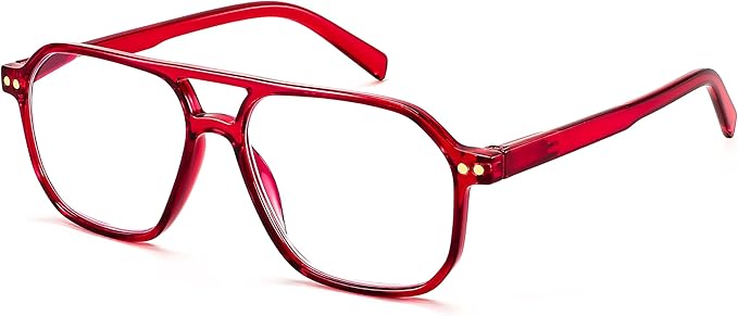 Armazón Aviador Rojo Cristal
