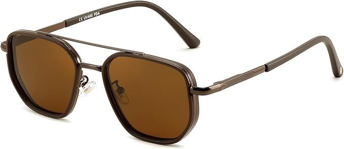 Lentes Aviador Café Polarizado